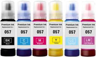 verena 057 Refill Ink Compatible For L8050,L18050,L8150W Printer 70ML Black + Tri Color Combo Pack Ink Bottle