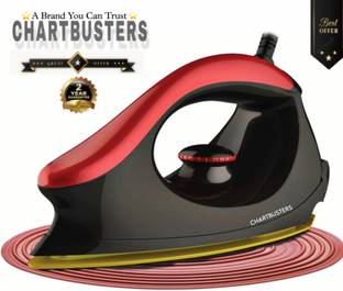 चार्टबस्टर्स MAJESTIC CROWN CURVE DESIGN CURVY LOOK [2-YEAR WARRANTY]] ड्राई आयरन