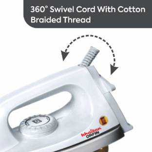 Khaitan Orfin Iron (White) 1000 W Dry Iron