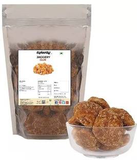 APLENTY Organic Jaggery | Desi Natural Gud Cubes | Gur Balls | Sugar Substitute Block Jaggery