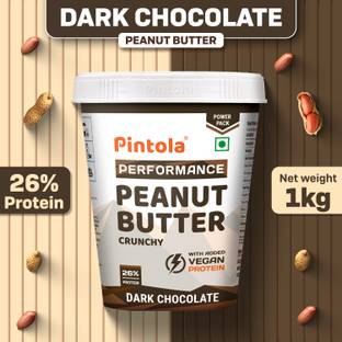 Pintola Dark Chocolate Performance Series Peanut Butter (Crunchy) | Vegan Protein