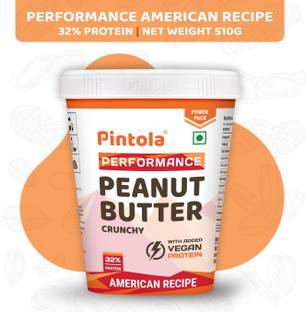 Pintola American Recipe Performance Series Peanut Butter (Crunchy) | Vegan Protein