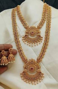 Nagneshi Art Alloy Gold-plated Gold Jewellery Set