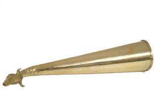 MNA Shringi for Abhishek / Pure Brass Gaumukhi Shringi /Bathing Pot for Gods Brass Kalash