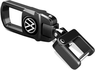 ABEL Metal for Volkswagen Cars | Premium Stainless Steel | Black Color Key Chain