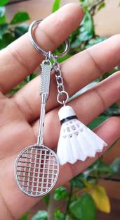 ABEL Badminton and Shuttle Keychain Key Chain