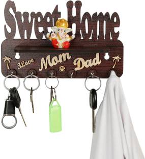 FMSA4 office / home/ Best decorative item for home décor / festive décor Mobile stand Wooden Wall Shelf