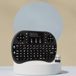 Clairbell Bluetooth (Wireless Keyboard) USB Rechargeable Keyboard With Pocket Size I44 Wireless Thumb-size Multi-device Keyboard Compatible with Tablet