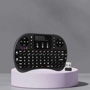 SACRO Bluetooth (Wireless Keyboard) USB Rechargeable Keyboard With Pocket Size E288 Wireless Thumb-size Multi-device Keyboard Compatible with Laptop