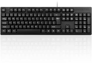 Enter Easy Click Wired USB Standard Desktop Keyboard Compatible with Desktop, Laptop, Mac Easy to Use,Plug and Play,Quick, Comfy Durable body