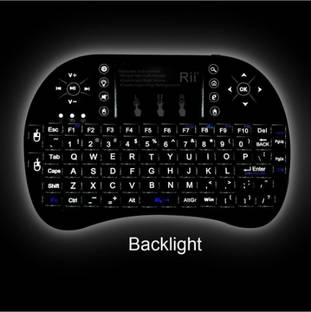 ROAR AJ_818A_MINI WIRELESS KEYBOARD WITH TOUCHPAD/BACKLIT LIGHT &WIRELESS MOUSE COMBO Wireless Handheld Multi-device Keyboard