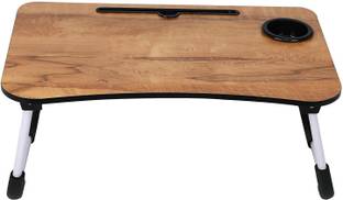 The Haridham Enterprise Multi-Purpose Laptop Desk for Study and Reading with Fold able Non-Slip Legs Solid Wood Study Table
