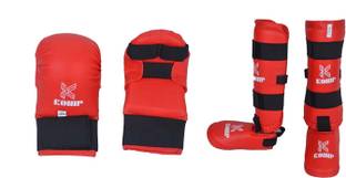 KOHIP KARATE Size-Small KIT /Glove Karate Karate Shin Pad Guards Mouth Guard