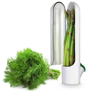 KD SAPRA Water Dispenser Kitchen Rack Plastic Herb Saver Pod, Fresh Herb Keeper,Mint Basil Coriander for Fridge Storage Pods