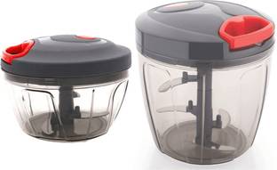 QUPSY Fruit & Vegetable 450ml + 900ml Chopper Combo/Dori Chopper For Onion Kitchen Tool Set