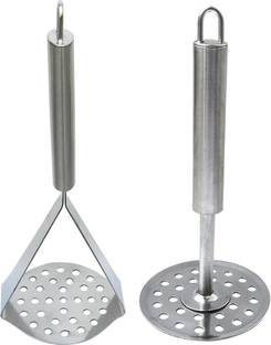 JISUN Two Different Design Potato Masher/Vegetable Masher/Pav Bhaji Masher Stainless Steel Masher