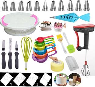Unique Impex cake making materials with blender / cake baking set Kitchen Tool Set