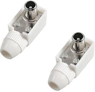 Sage TV PIN Male TV RF Coaxial Plug Connector Cable Wire Jointer Plastic RF Connectr Wire Connector