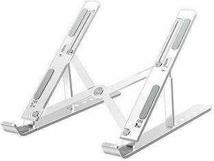 moreyaji Laptop Stand/Laptop Holder Riser/Computer Tablet Stand 6 Angles Adjustable Aluminum Ergonomic Foldable Portable Desktop Holder Compatible with MacBook All Other Notebook Laptop Stand Adjustable Computer Stand Ergonomic Portable Tablet Stand Foldable Compatible with MacBook (Silver) Laptop Stand
