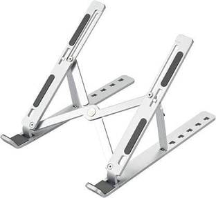 Innovito 7 Adjustable Height, Foldable Laptop Stand Aluminium Floor and Desk Stand Laptop Stand with Adjustable Height Compatible with Universal Laptops