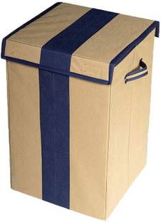 Mteaser 68 L Beige, Blue Laundry Basket