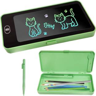 TRIMMO LED Drawing Pen Case with LCD Screen, Erase Button, Kids Pencil Box