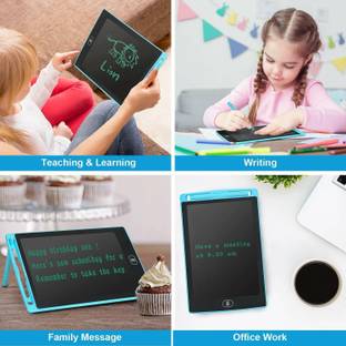 Just Buy It - Quality LCD E-Writer Electronic Writing Pad, Tablet Drawing Board Paperless with Erase Button Memo Digital Tablet 8. 5 inch for Study and Paint (Black) Educational Electronic Hobby Kit