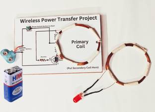 ERHIndia Wireless Power Transmission/Transfer Science Project Working Model Electronic Components Electronic Hobby Kit
