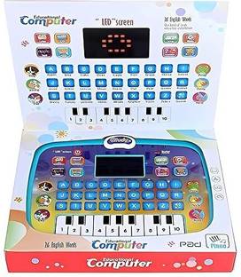 AHYRA Educational Learning Kids Laptop Tablet Plus Piano with led Screen Music Fun Toy