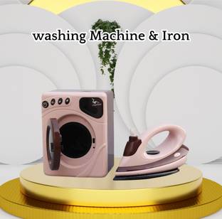calyxia washing machine and iron home play set its safe for kids
