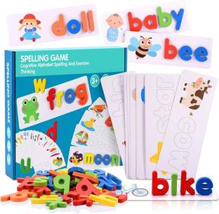 KNK Infotain See and Spell Learning Toys, Matching Letter Spelling Game Sight Words Games