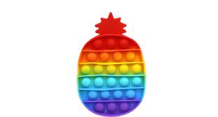 neoinsta shopping Medium size Pineapple shape popit toy or fidget toy for kids multicolor