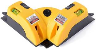 wagela Right Angle 90 Degree Horizontal & Vertical Laser Level Line Projection Square Level Laser with Two Suction Cups Magnetic Line Level