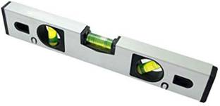 Kshivi 12 inch Magnetic Carpenter's Spirit Level 30 cm (Silver) Hand Tool Kit