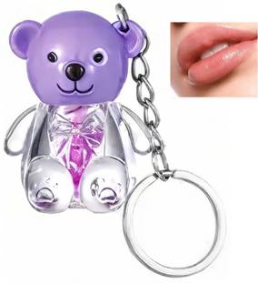 Ashyra Cute Bear Lip Gloss Keychain – Shiny, Non-Sticky, Long-Lasting (Pack of 1)