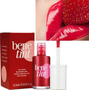 SHAGGY Bene Tint Lip & Cheek Stain, Waterproof, longlasting RED Tint