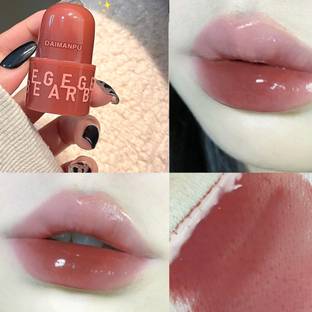 DAIMANPU GEGE BEAR Jelly Mirror Lip Mud Lipstick, Hydrating, Non-Fade FDA Approved