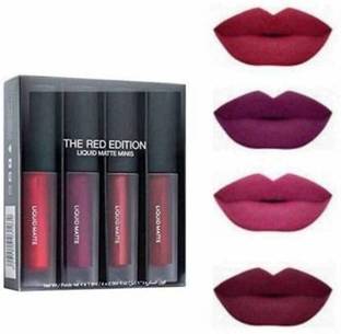 kHUDAt Sensational Liquid Matte Lipsticks 4 Piece (The Red Edition) 4ml