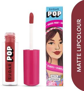 SUGAR POP Matte Lipcolour 18 Maple - Super Matte | Lasts 8+ hours | Non-Drying