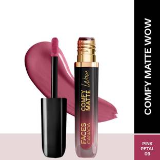 FACES CANADA Comfy Matte Wow Liquid Lipstick | Highly Pigmented | Long Lasting