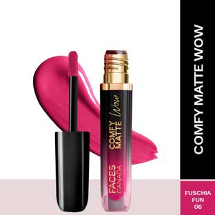 FACES CANADA Comfy Matte Wow Liquid Lipstick | Highly Pigmented | Long Lasting