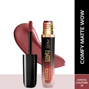 FACES CANADA Comfy Matte Wow Liquid Lipstick | Highly Pigmented | Long Lasting