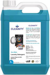 cleanity 5 Liter Liquid Detergent, liquid detergent suitable for frontload and top load washing machine and also use for hand wash Lavender Liquid Detergent