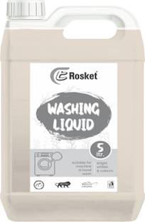 EROSKET Washing machine liquid detergent top load and front load (transparent 5 ltr) Multi-Fragrance Liquid Detergent