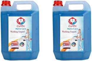 curific Washing machine liquid detergent top load and front load (MIX FLOWER blue, 10 L) Multi-Fragrance Liquid Detergent