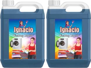IGNACIO Washing machine liquid detergent top load and front load (blue 10 ltr) Multi-Fragrance Liquid Detergent