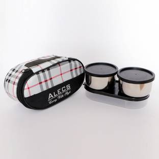 Office Executive 3 Container Lunchbox 1100 Ml/ White 3 Containers Lunch Box