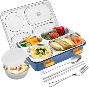FUNVERSE Stainless Steel Lunch Box 4 Containers Lunch Box