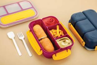 PSA 4 Compartment Lunch Box Reusable Microwave Freezer Safe Food Containers 1 Containers Lunch Box
