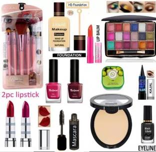 Valhalla makeup kit combo eyeshadow makeup brushes lipstick lipstick eyeliner compact